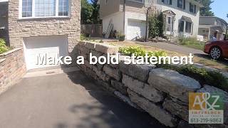 Armour Stone Retaining Wall