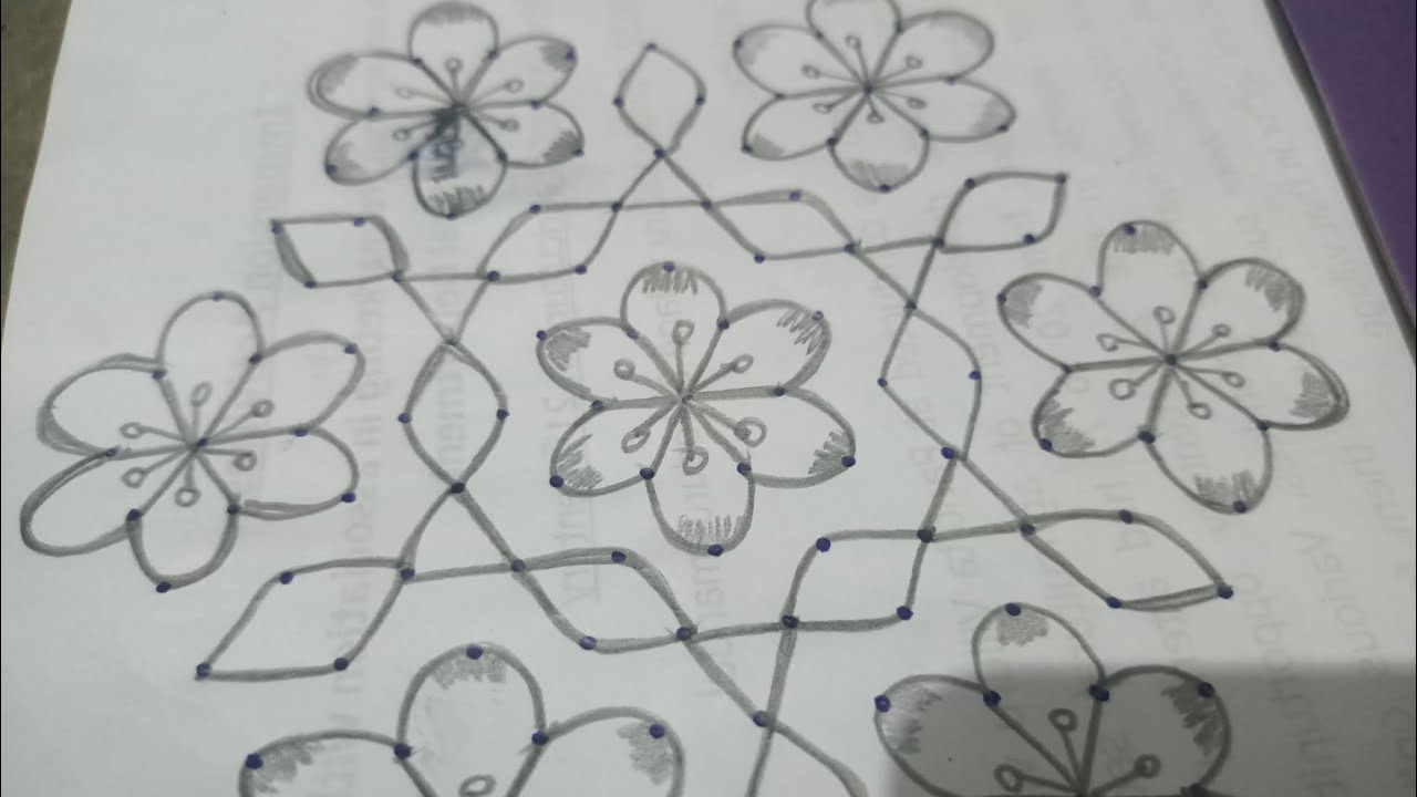 13*7dots #easymuggulu#simplemuggulu#chukkalamuggulu#rangoli#dotsmuggulu