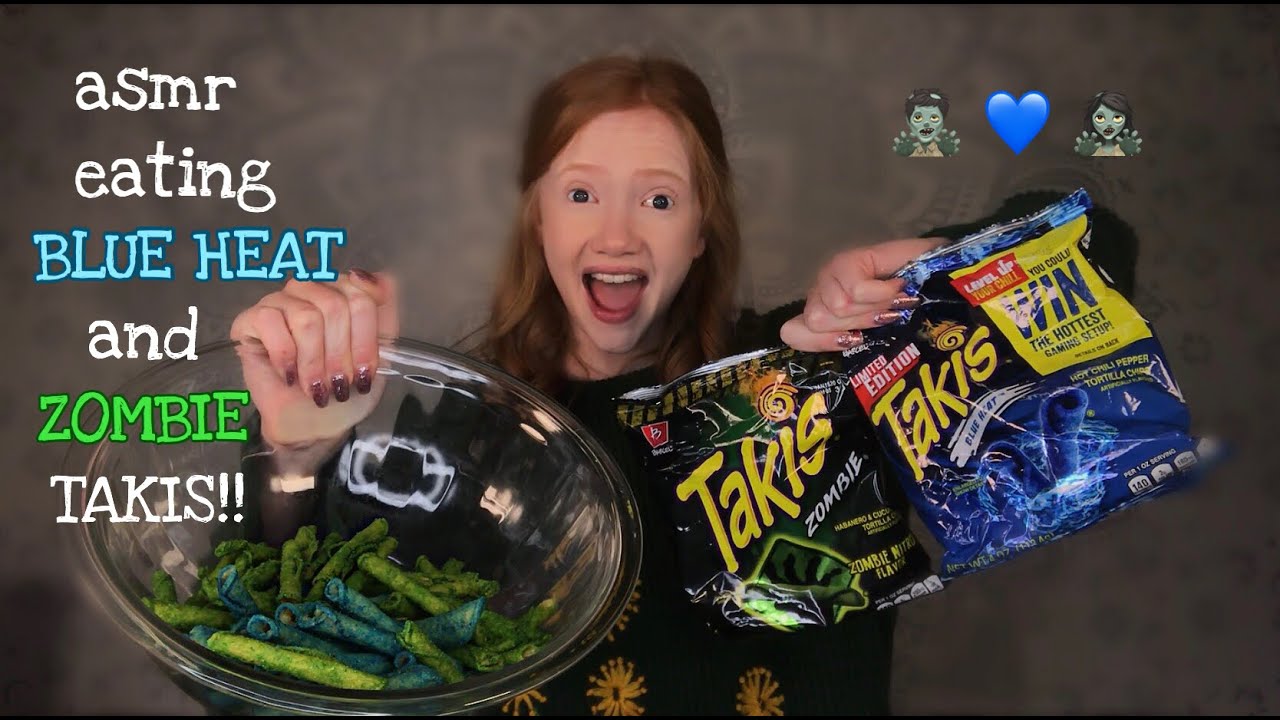 Asmr Takis Blue Heat Zombie Extreme Crunch Limited Edition Takis Youtube