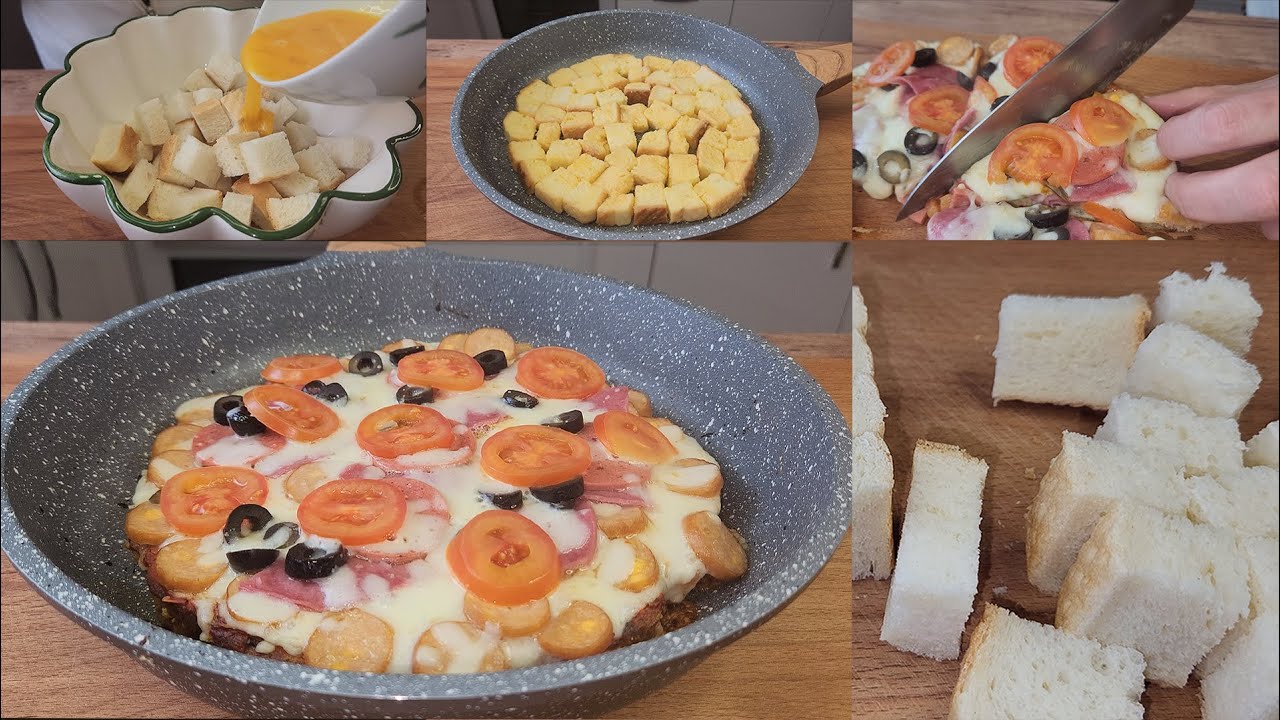 Tost Ekmeklerini Nefis lezzetli Pizzaya Dönüştürün ????Hızlı ve pratik Tarif.