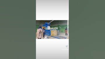 Making a hay bale of horizontal baler, bale ejecting. #hay #baling #recycle #baler