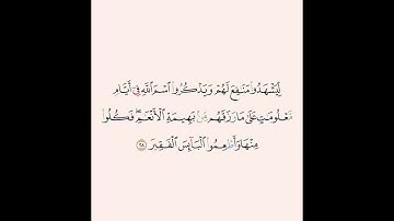 ادريس ابكر سورة الحج.   Edres abkar 