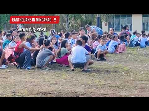 Earthquake in Mindanao, June 08, 2026 as the Start Started.