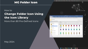 How to change Windows 10 / Windows 11 Folder Icon using MG Folder Icon - Icon Library