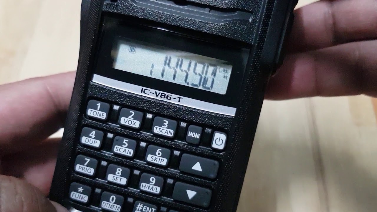 วิธีดูโทนดิจิตอล Icom ic V86T
