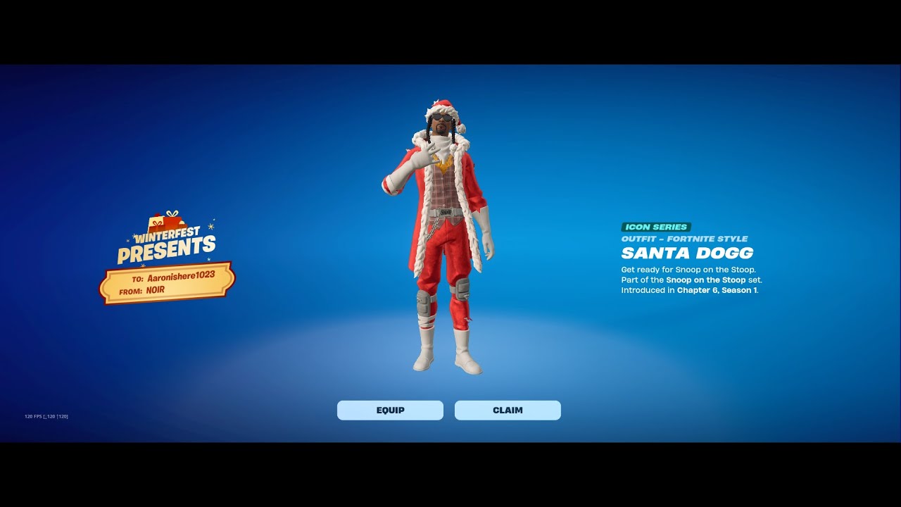 UNLOCKING The Santa Dogg Skin In Fortnite (Winterfest)! YouTube