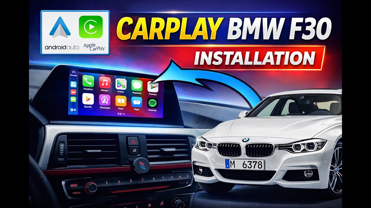 BMW F30 : Installer Écran CarPlay / Android Auto + Caméra de Recul ( Tuto.)