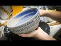 Throwing, Trimming, and Texturing a Bowl with Stained Clay for Marble or Agateware