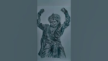 Shree Ram with Hanuman Ji 🔥 Drawing #shorts #art #drawing #ram #hanuman #hanumanji