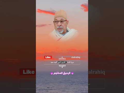 روائع سورة النساء الشيخ السيد سعيد