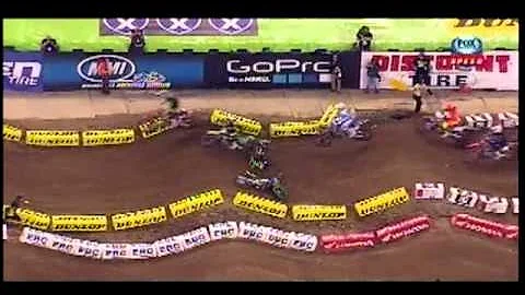 Dean Wilson BAD CRASH Indianapolis Supercross 2013 RD11