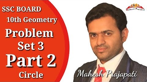 10th Geometry Problem Set 3 | Circle | Mahesh Prajapati
