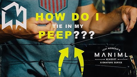 A BETTER way to tie in a PEEP!