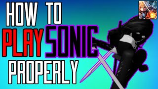 How To Play Sonic Properly (The Strongest Battlegrounds) screenshot 2