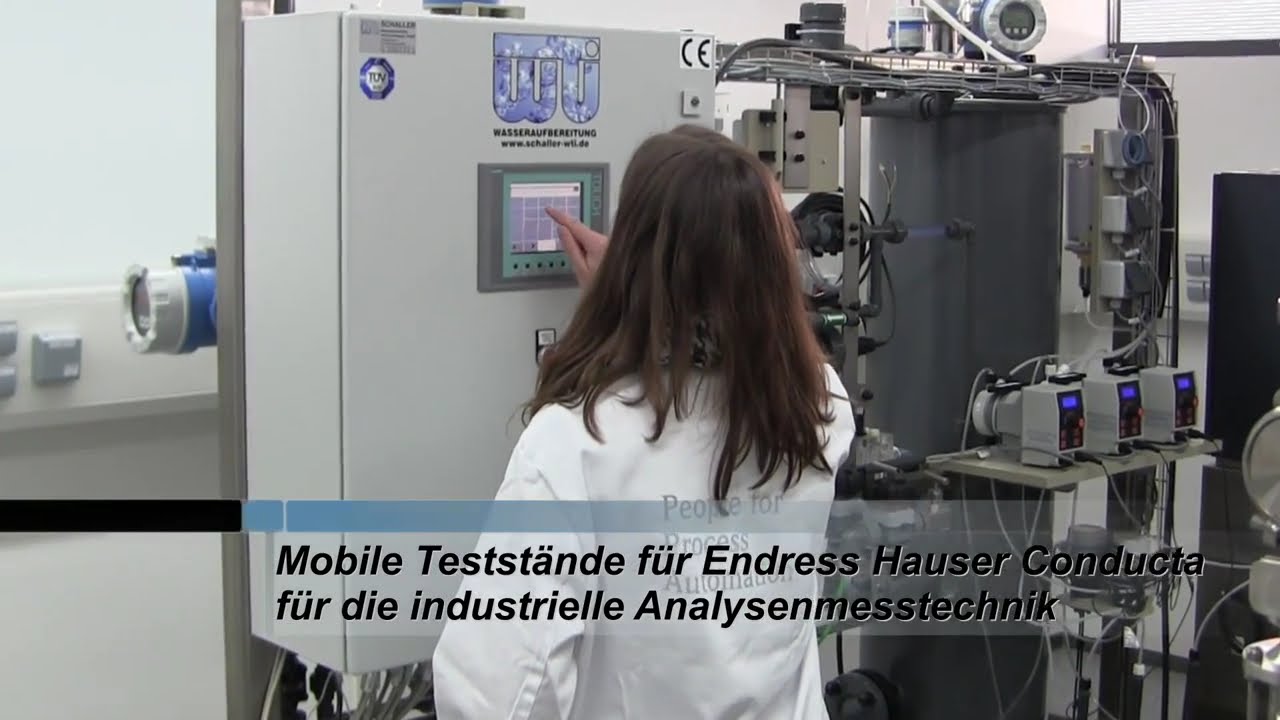 Wasseraufbereitung - Teststände für Endress+Hauser Conducta - Schaller WTI GmbH