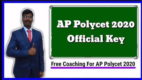 AP Polycet 2020 Official Key