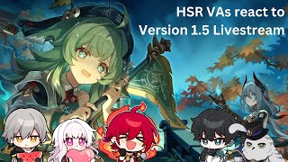 clara and the boys react to version 1.5 livestream | honkai: star rail vas react to hsr