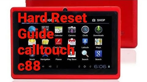 Calltouch tab c88 hard reset