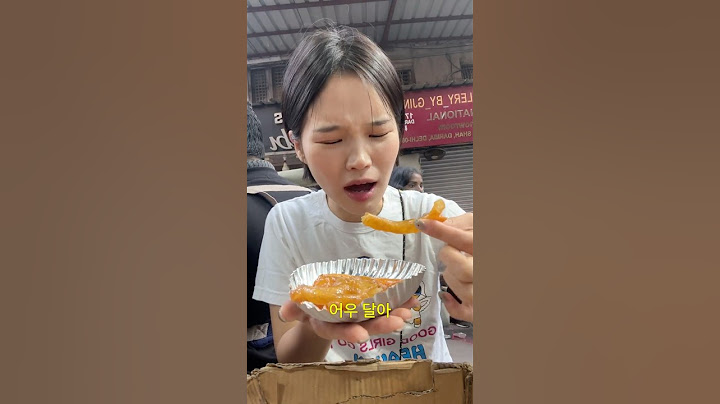 인도 길거리 음식 먹어보기