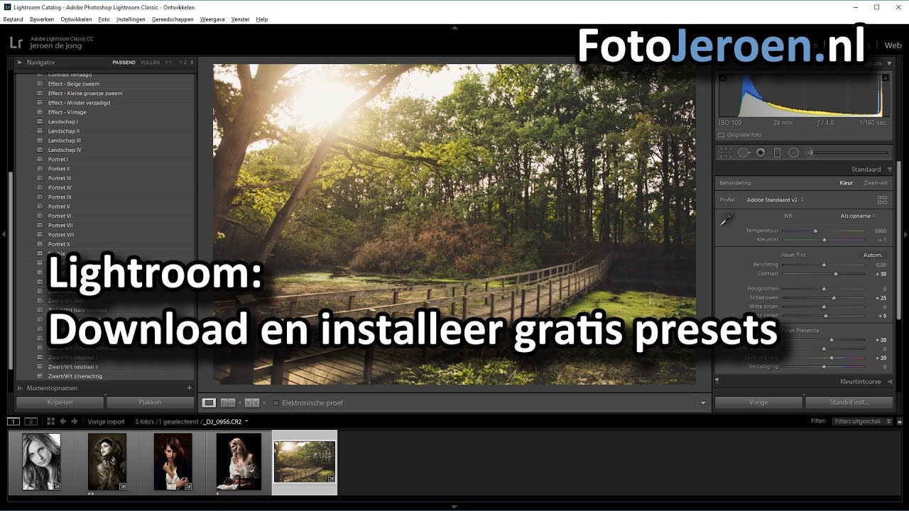New Hoe kun je gratis presets downloaden en installeren (Lightroom Classic)