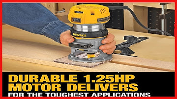 DEWALT Router, Fixed Base, Variable Speed, 1-1/4-HP Max Torque (DWP611) , Yellow