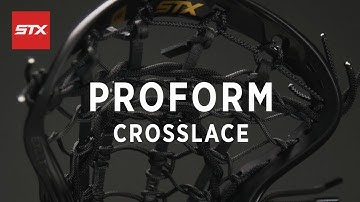 STX ProForm Pocket Stringing Tutorial - Crosslace