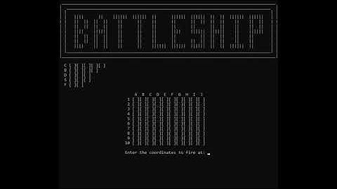 Battleship Demo | C++ Course Project