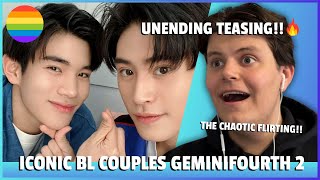 Gay Guy Reacts To ICONIC BL COUPLES! GEMINIFOURTH 2! (I love their teasing so much!)