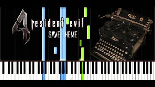 Video thumbnail of "Save Theme - Resident Evil 4 OST / Synthesia Piano Tutorial"