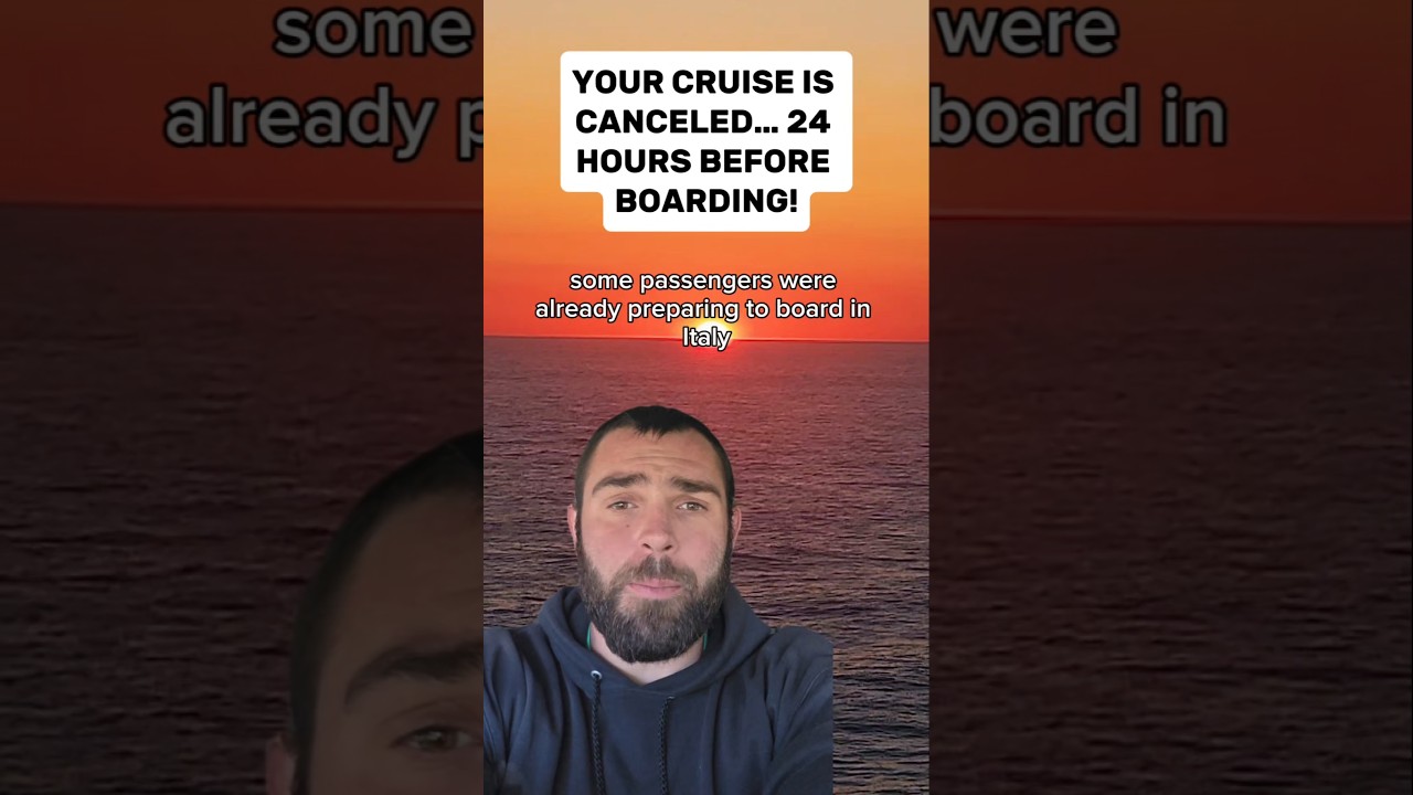 Imagine getting a text saying your cruise is CANCELED