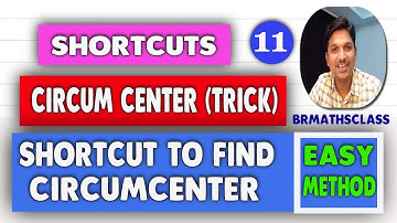 SHORTCUT CIRCUMCENTER || SHORTCUT TO FIND CIRCUMCENTER OF A TRIANGLE