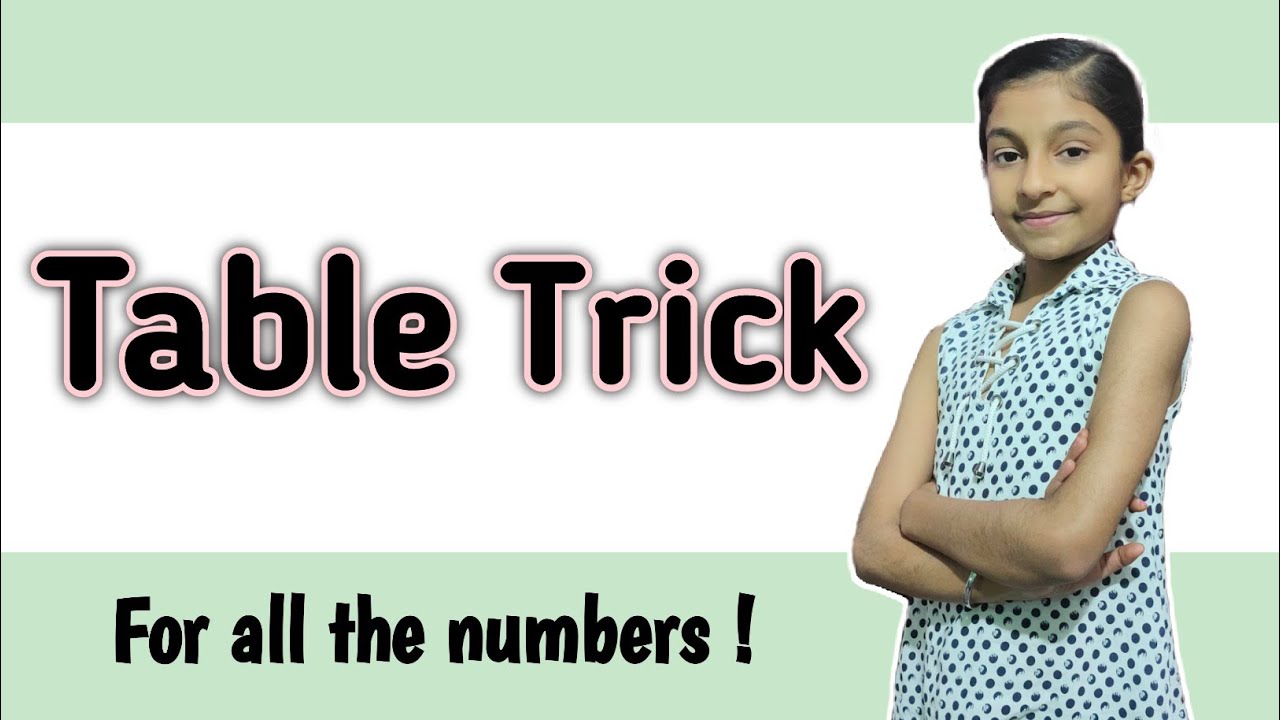 All Table Tricks Table trick for all the numbers | Table trick for kids | easy table ...