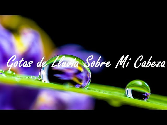 Gotas De Lluvia Cayendo Sobre Mi Cabeza Letra