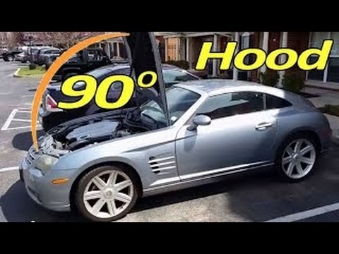 chrysler crossfire slk 90â° hood position srt6 srt 6 (mercedes) youtube
