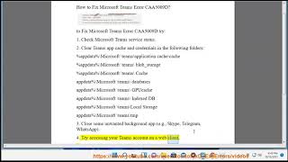 Fix Microsoft Teams Error CAA5009D on Windows 11/10