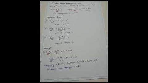 Linear and Non-Linear Differential equations | Explanation in Tamil | Tamil Mathematicians