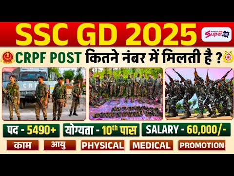 SSC GD 2026 | CRPF Post कितने नंबर में मिलती है? | Salary, Eligibility, Age, Job Profile | Testbook