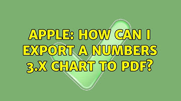 Apple: How can I export a Numbers 3.x chart to PDF?