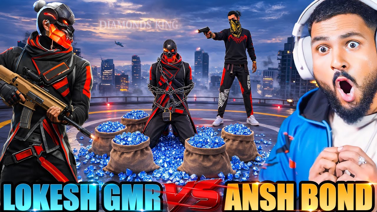 LOKESH GAMER X ANSH BOND COLLECTION VS V BADGE 😱Golden S2 Call Me Noob आजा 1 vs 8 में !! 😤