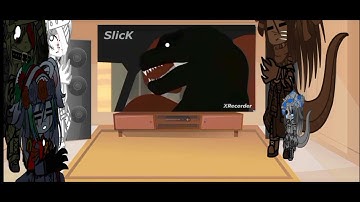 Dinos react to @slick4785 Jurassic world Dominion in 2 minutes #dinosaur #jurassicpark #gacha