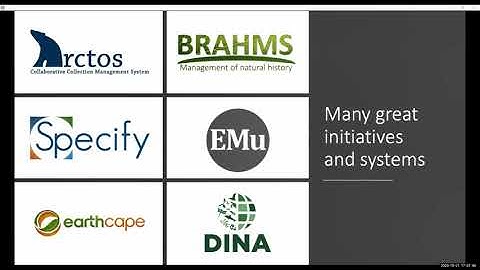 TDWG 2020 Challenges of alignment of collection management sys. across globe & diff. domains - SYM04