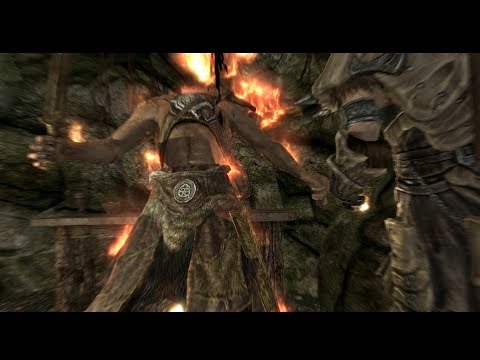 The Elder Scrolls V: Skyrim. Пещера Каменный Ручей: убить главаря бандитов. Прохождение от SAFa