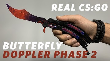 REAL CS:GO KNIVES - Butterfly - Doppler Phase 2 - KNIFY