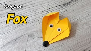 Fox - Origami tutorial - 4k