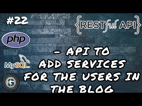 Creating Api To Set Services For The Users Php Blog Using Apis Episode 22 Youtube - roblox api php