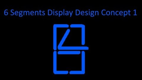 6 Segments Display Design Concept 1