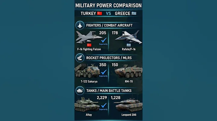 Turkey vs Greece: Jets, Tanks & Rockets Comparison 2025