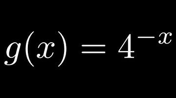 Sketch the Graph of the Exponential Function g(x) = 4^(-x) Reflection Example MyMathlab