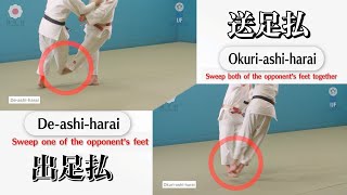 出足払 & 送足払 / De-ashi-harai & Okuri-ashi-harai