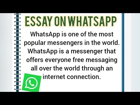 whatsapp essay in english